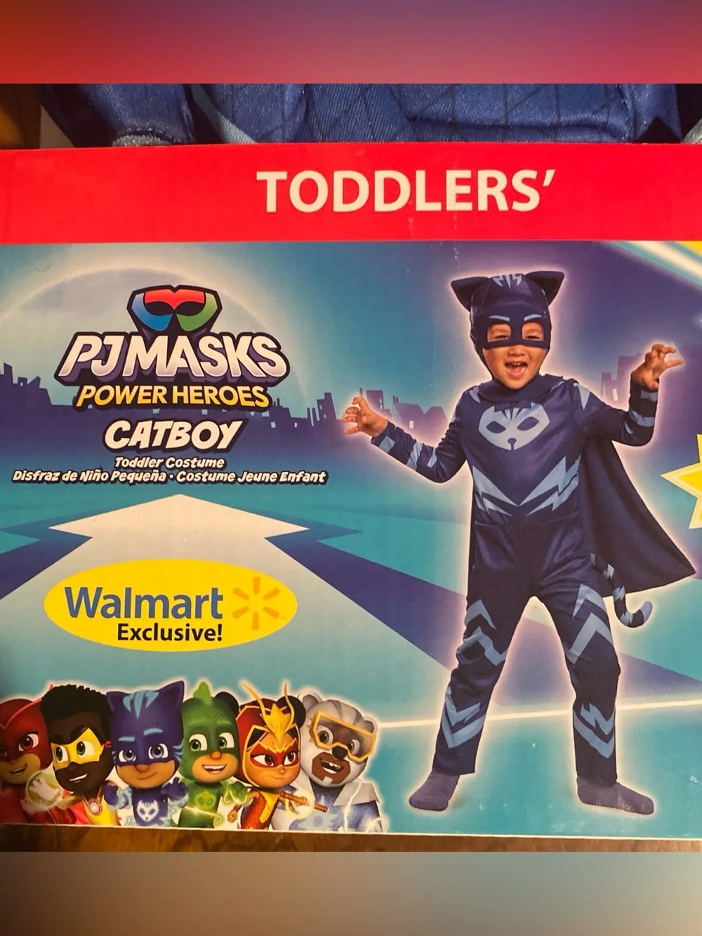 Hasbro PJ Masks Catboy Toddler Costume  2T new